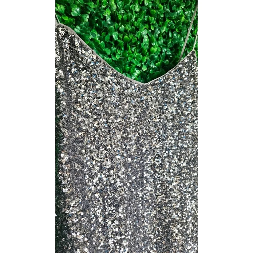 J.Crew Sequin Floor-Length Slip Dress